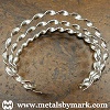 Polished Hammered 3-Row Twisted Cuff picture 1