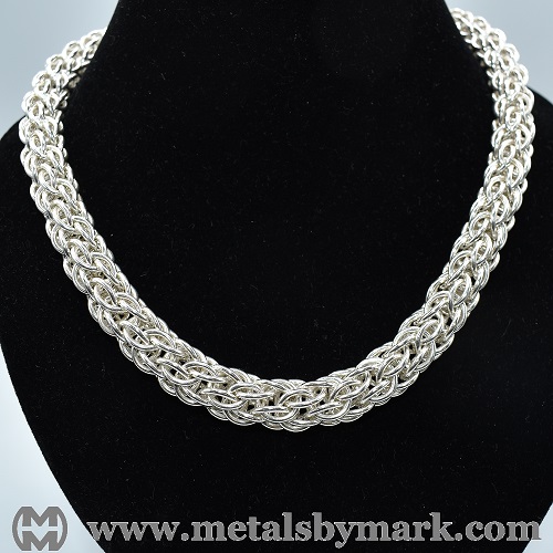 Candy Cane Cord chainmaille chainmail necklace choker