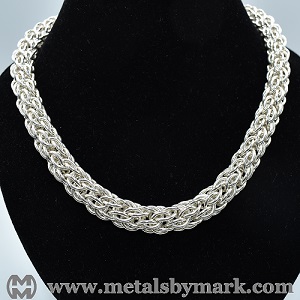 Candy Cane Cord chainmaille chainmail necklace choker