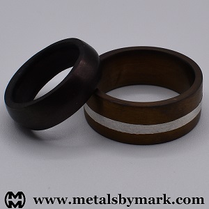 zirconium wedding band ring