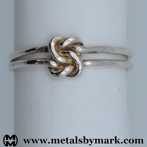 dual double overhand knot ring