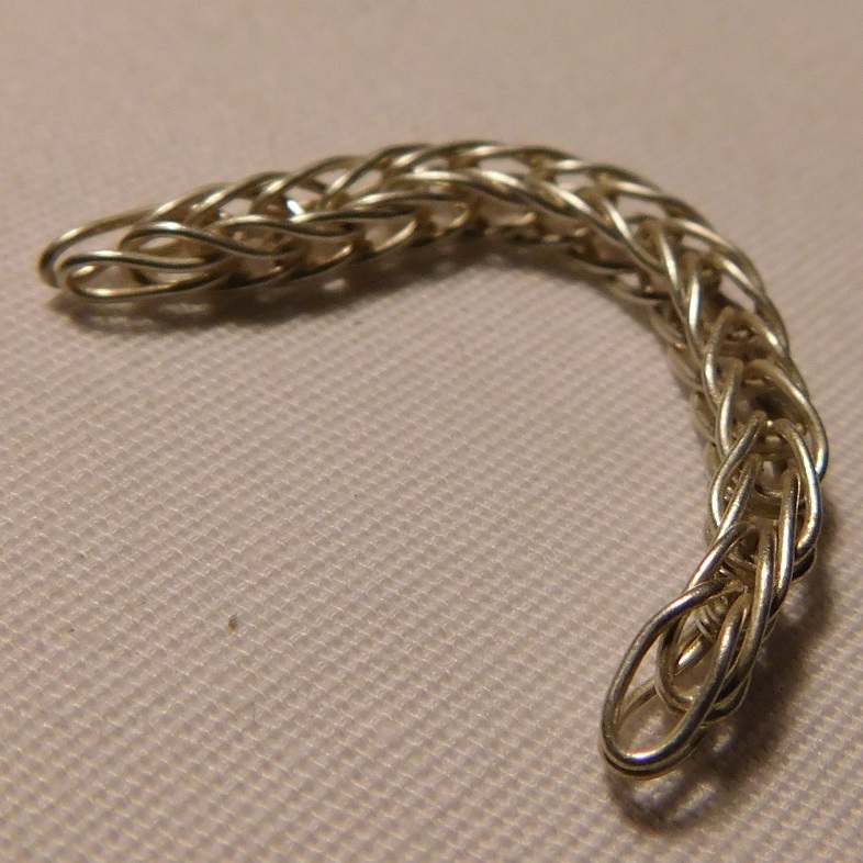 Handmade  loop in loop chain bracelet