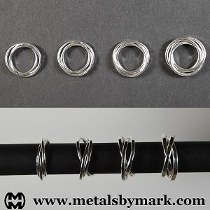 mobius three-band ring