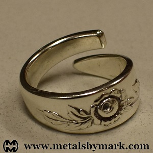 oneida heirloom belle rose spoon ring