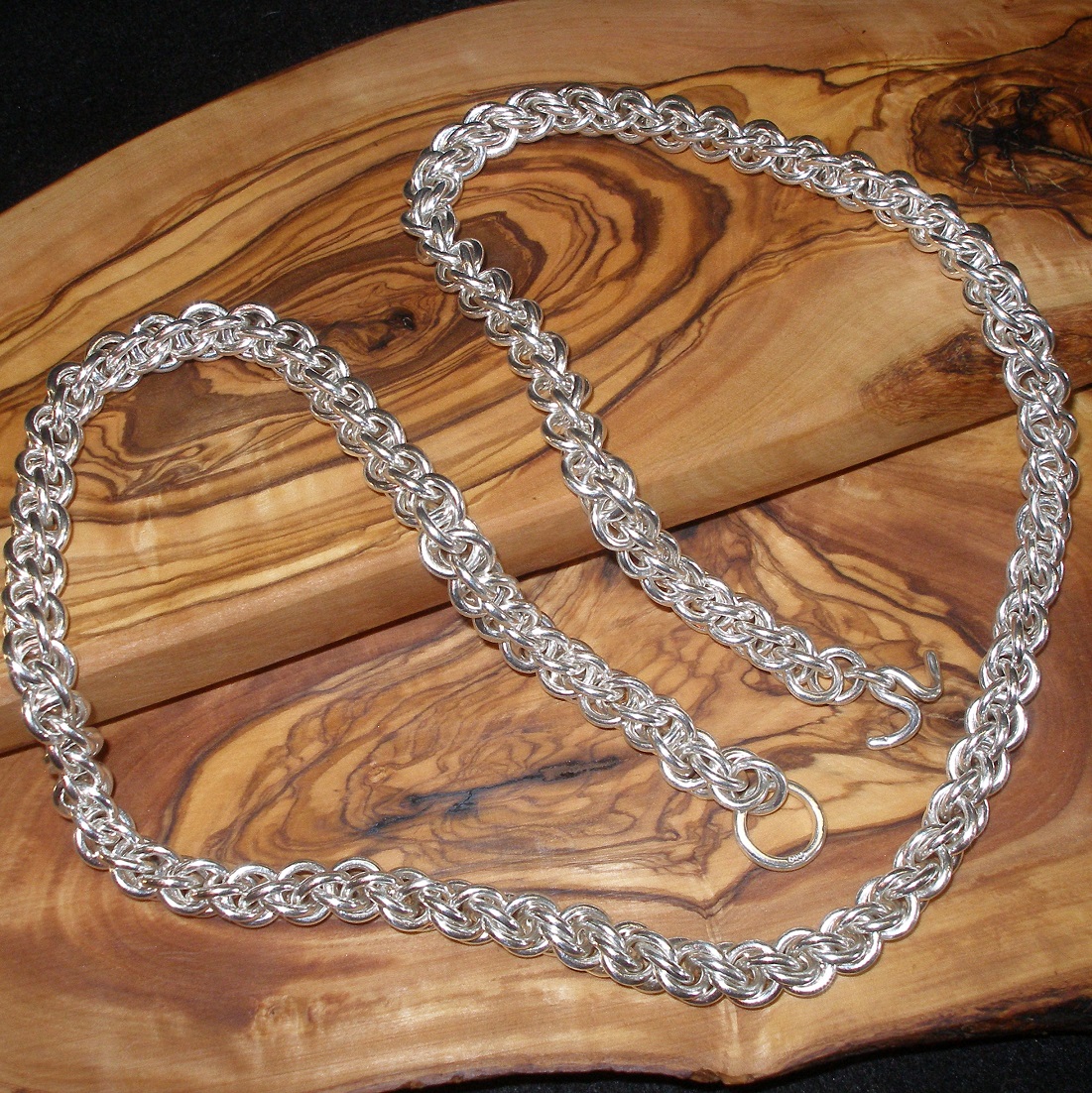 finished chainmail necklace
